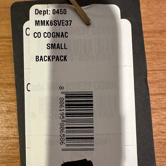 MCM Visetos Cognac Gold Studded Authentic Leather Backpack - Picture 6 of 7